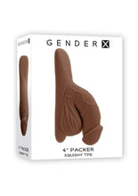 Gender X Tpe Packer Dildo - Chocolate - 4in