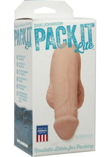 Pack It Lite Dildo - Vanilla/White - 4.5in