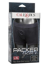Packer Gear Boxer Brief Harness - Black - Large/XLarge