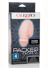 Packer Gear Silicone Packing Penis - Ivory/Vanilla - 4in